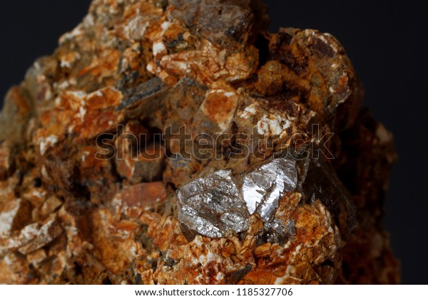 Zircon Crystal Rutile Mineral Isolated On Stock Photo Edit Now 1185327706