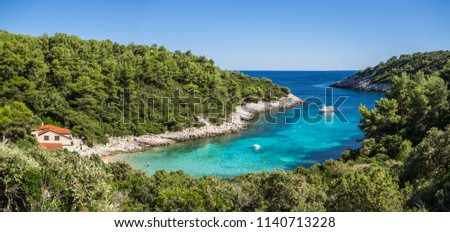 Zitna bay beach on Korcula island, Croatia