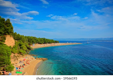 Zlatni Rat Beach On The Island Of Brac, Croatia