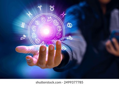 Zodiac signs and astrology with constellations, concepts, predictions, horoscopes, beliefs - Powered by Shutterstock