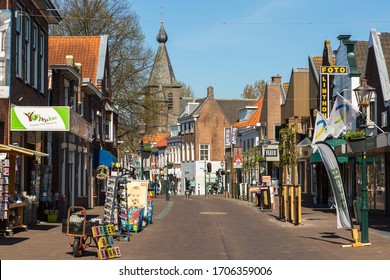 Zoetermeer, Dorp en Stadshart/Netherlands - April 15 2020: Streetview during the Corona crisis in The Netherlands