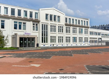 ZOETERMEER, NETHERLANDS - May 13, 2021: Front view of the Nutricia Medical Nutrition factory in Zoetermeer the Netherlands  The factory is producing baby (toddler) food products
