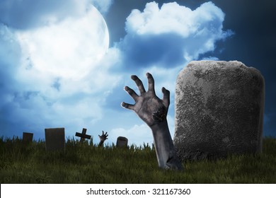 12,330 Halloween graveyard hand Images, Stock Photos & Vectors ...