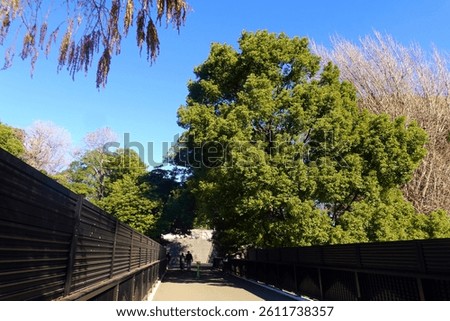 Zoo scenery on a clear day in Ueno, Tokyo