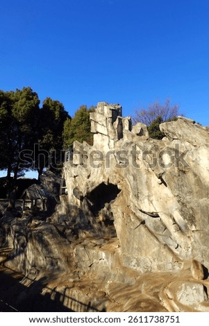 Zoo scenery on a clear day in Ueno, Tokyo