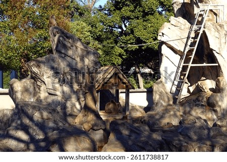 Zoo scenery on a clear day in Ueno, Tokyo