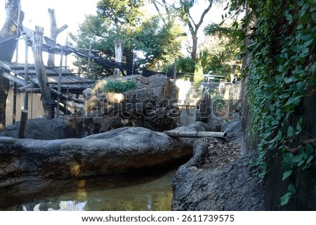 Zoo scenery on a clear day in Ueno, Tokyo