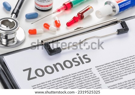 Zoonosis written on a clipboard