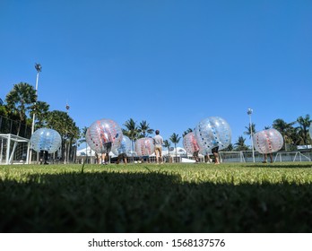Zorb Soccer At Finns Recreations Club, Bali, Indonesia
