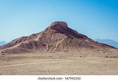 Zoroastrian Tower Of Silence In Yazd City, Iran