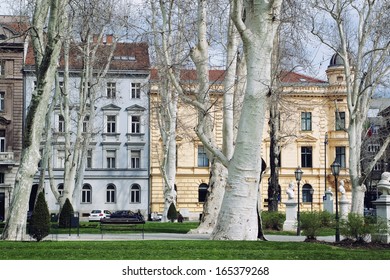 Zrinjevac Park In Donji Grad, Zagreb, Croatia