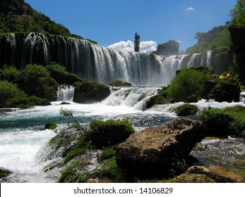 Zrmanja Waterfall In Serbia