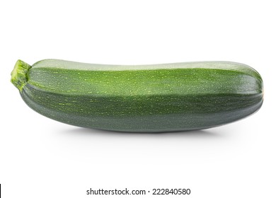 Zucchini Courgette Isolated On White