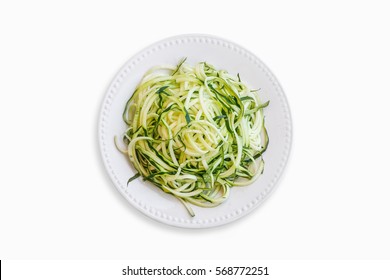 Zucchini Noodles Isolated