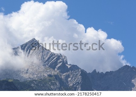 The Zugspitze at 2,962 m (9,718 ft) above sea level, is the highest peak of the Wetterstein Mountains as well as the highest mountain in Germany.