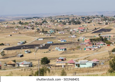 Zululand Rural Houses, Landscape, Bantustan KwaZulu Natal Pietermaritzburg South Africa