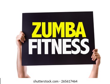 Zumba Fitness Card Isolated On White