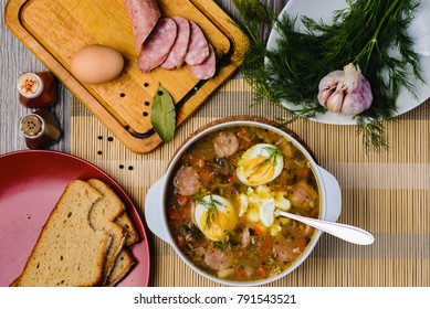 Zurek, White Borscht, Polish Style Cuisine.