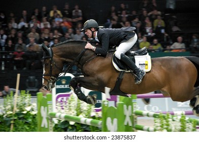 ZURICH - JANUARY 25, 2009: Marcus Ehning (GER), Who Finished In 3rd Place, During The ROLEX FEI World Cup, In Switzerland.