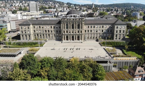 Zurich, Switzerland - September 16, 2021: Aerial View Of ETH In Zurich