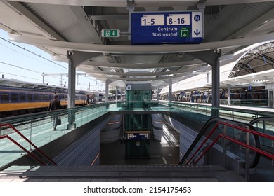 Zwolle, Netherlands- May 8, 2022: Railway Station in Zwolle, Netherlands