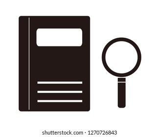 notebook　glass　icon