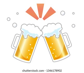 beer　glass　vector　illustration 