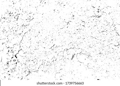 Black white old worn shabby pavement on street large gray slab. Vintage natural cracked texture, damage structure uneven rocky surface. Hard stained travertine, veins pattern rock wall for 3D design