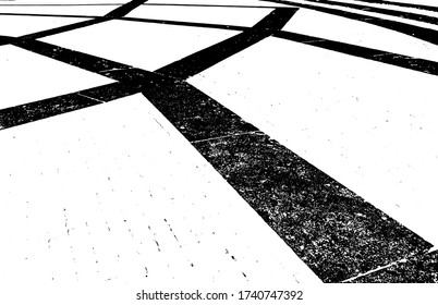 Background of old stone pavement ground (backdrop). Scratched bumpy cutting coarse rocks use for grunge mosaic of urban square, country plaza of megalopolis. Hard texture of cobbled wide road street