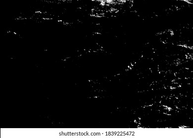 Black white vector graphic bump map of gaps, damages sandy cavities, ragged sharp grooves. Grunge deep scratch dirt of ruined big relief blocks. Old dirty marble hill cliff use for 3d volume backdrop