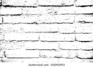 Texture of old dark scary dirty crumbling brick wall of ancient city. Uneven pitted surface of the brickwork of the damp basement with holes and worn. Decayed burnt brickwall background for 3D design