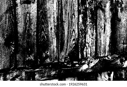 Texture of stained vertical planks facade. Old dirty rough siding of gnarled surface rural country wooden paneling. Messy aged laths.  Rustic grungy ranch lumber fence of hard boards for barn design