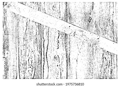 Texture of stained vertical planks facade. Old dirty rough siding of gnarled surface rural country wooden paneling. Messy aged laths.  Rustic grungy ranch lumber fence of hard boards for barn design