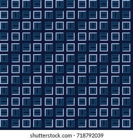 Design seamless square convex pattern. Abstract geometric  background. Vector art.