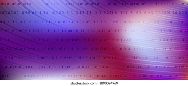 0 1 dígitos de matriz fondo de vector tecnológico de datos grandes con gradiente de fluido. Cero, un número de los antecedentes de venta de ciberlunes. 0 1 código fuente digital. Concepto de codificación Hacker, vector de matriz de filas