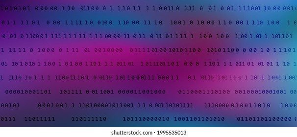 0 1 matrix digits programming code tech vector background with fluid gradient. Zero, one numbers cyber monday sale background. Hacker coding concept, row matrix vector
