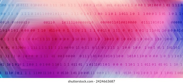0 1 matrix digits programming code tech vector background with fluid gradient. Zero, one numbers cyber monday sale background. Hacker coding concept, row matrix vector