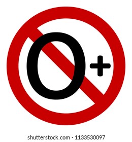 0 age restriction sign on white background. Vector illustration.