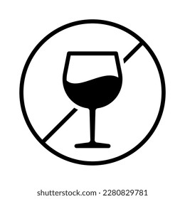 0% Alcohol free vector icon stamp badge