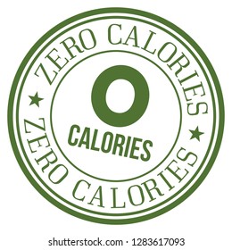 0 Calories Stamp.