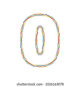 0 Colorful String Letter Logo Icon Design