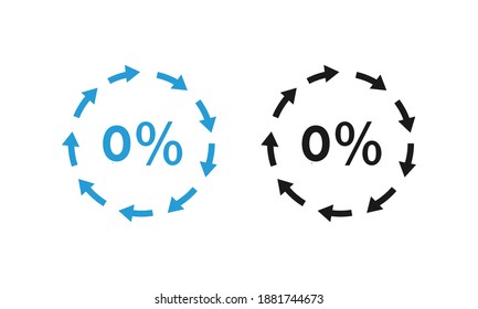 0 % design logo template illustration