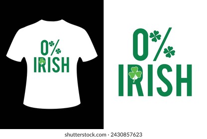 0% irish day, happy, holiday, holiday - event, horizontal, st. patrick's day, green, march, patrick, luck, celebration, vector, typography, party, design, element, decoration, sticker