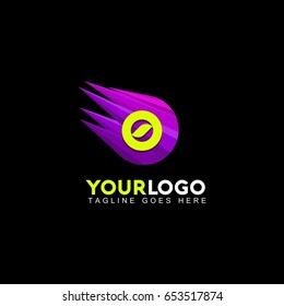 0 letter abstract logo design template. Dynamic vector unusual line font. Universal fast speed fire moving water quick energy drop icon symbol mark.