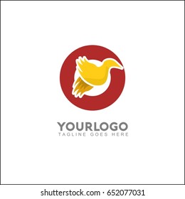 0 letter elegant wing flying gold office logo. Abstract bird vector identity design template. Exclusive business company brand icon.