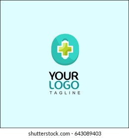 0 Letter Health Logo Template