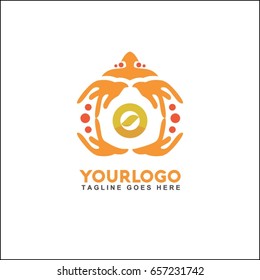0 letter vector health and beauty care logo. Brand identity for spa, yoga center, cosmetic, natural product. 