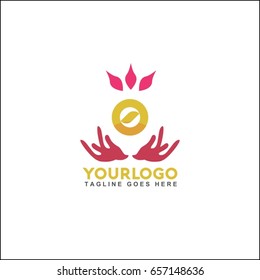 0 letter vector set of trendy linear icon and logo design. Massage center and relax brand identity