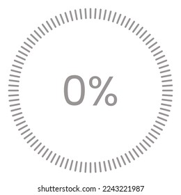 0% Loading. 0% circle diagrams Infographics vector, 0 Percentage ready to use for web design ux-ui