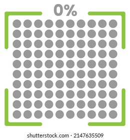 0% Loading. 0% progress bar Infographics vector, 0 Percentage ready to use for web design ux-ui